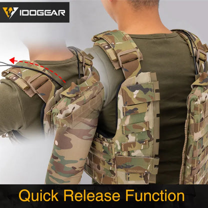 IDOGEAR Cherry Molle Plate Carrier Tactical CPC VesT With 2 Dummy Plate