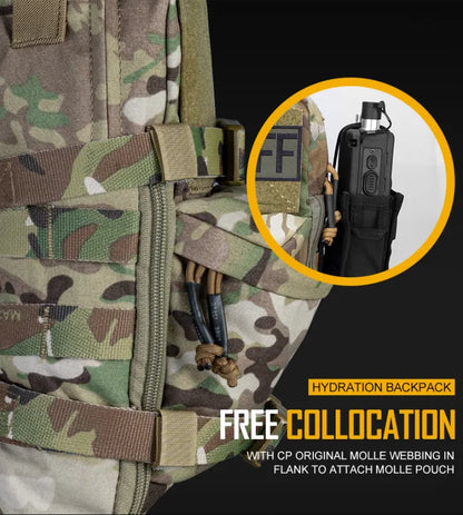 IDOGEAR Tactical MOLLE Hydration Pack Mini Outdoor Water Bladder Carrier Pack for Tactical Vest Backpack 3530