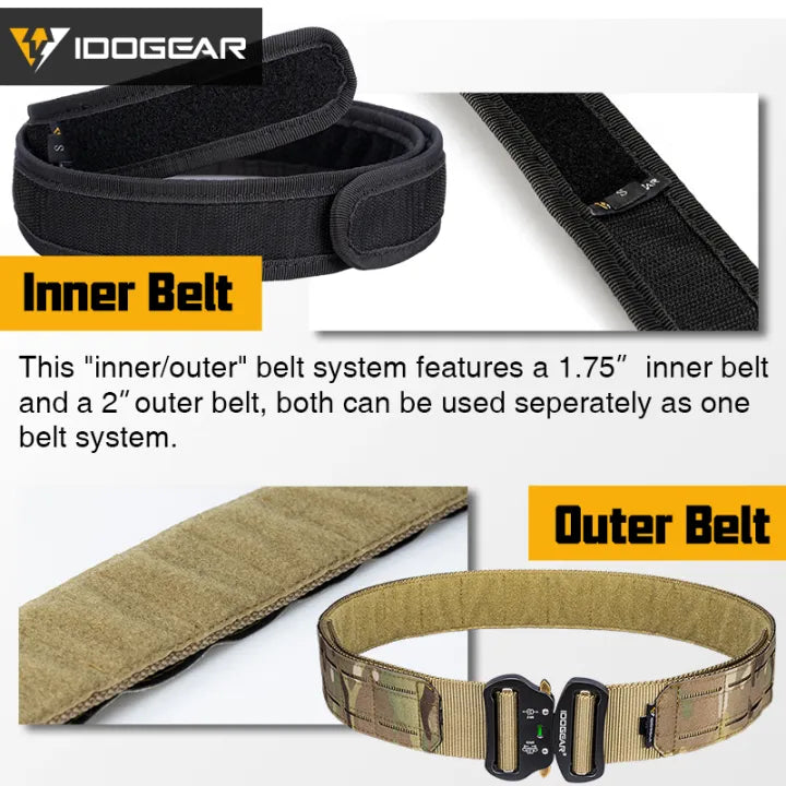IDOGEAR 2 Inch Tactical Belt Quick Release