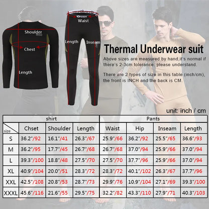 Fleece Thermal Underwear Set