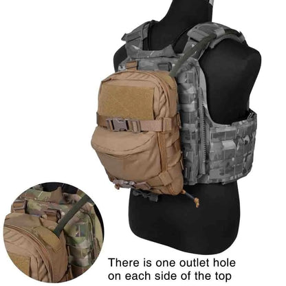 IDOGEAR Tactical MOLLE Hydration Pack Mini Outdoor Water Bladder Carrier Pack for Tactical Vest Backpack 3530