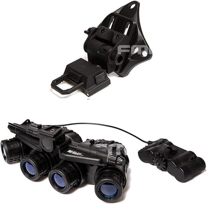 FMA Tactical Black GPNVG18 Dummy Model Night Vision Goggles & L4G19 NVG Helmet Mount Plastic Bracket