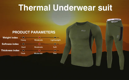 Fleece Thermal Underwear Set