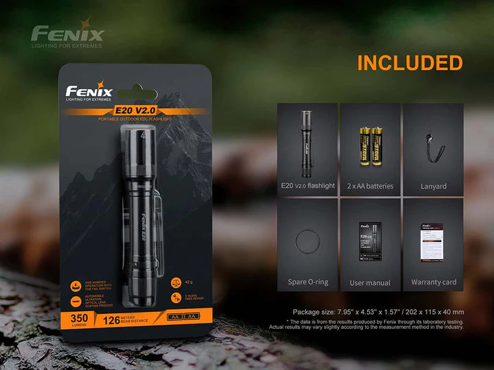 FENIX E20 V2.0 AA FLASHLIGHT