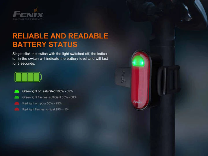 FENIX BC05R V2.0 RECHARGEABLE BIKE TAILLIGHT