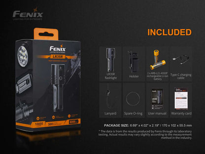 FENIX LR35R RECHARGEABLE FLASHLIGHT - 10000 LUMENS