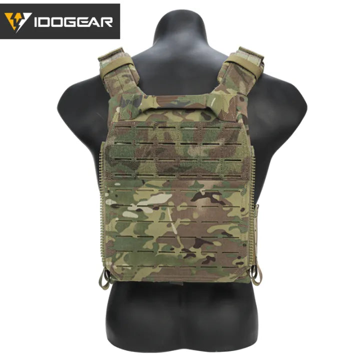 IDOGEAR LSR Tactical Plate Carrier Camouflage Vest & EVA Tactical Plates Set
