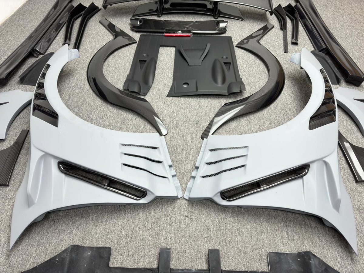 Half Glossy Carbon Fiber Top Secret Style Body Kit for Nissan R35 GTR 2008-2022