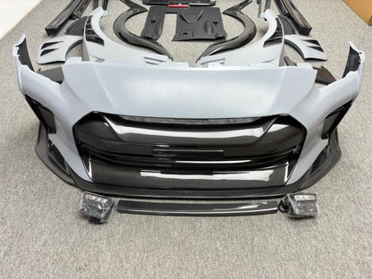 Half Glossy Carbon Fiber Top Secret Style Body Kit for Nissan R35 GTR 2008-2022