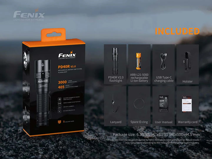 FENIX PD40R V2.0 RECHARGEABLE FLASHLIGHT