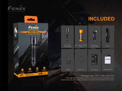 FENIX TK22 TAC TACTICAL FLASHLIGHT