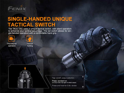 FENIX TK22 TAC TACTICAL FLASHLIGHT