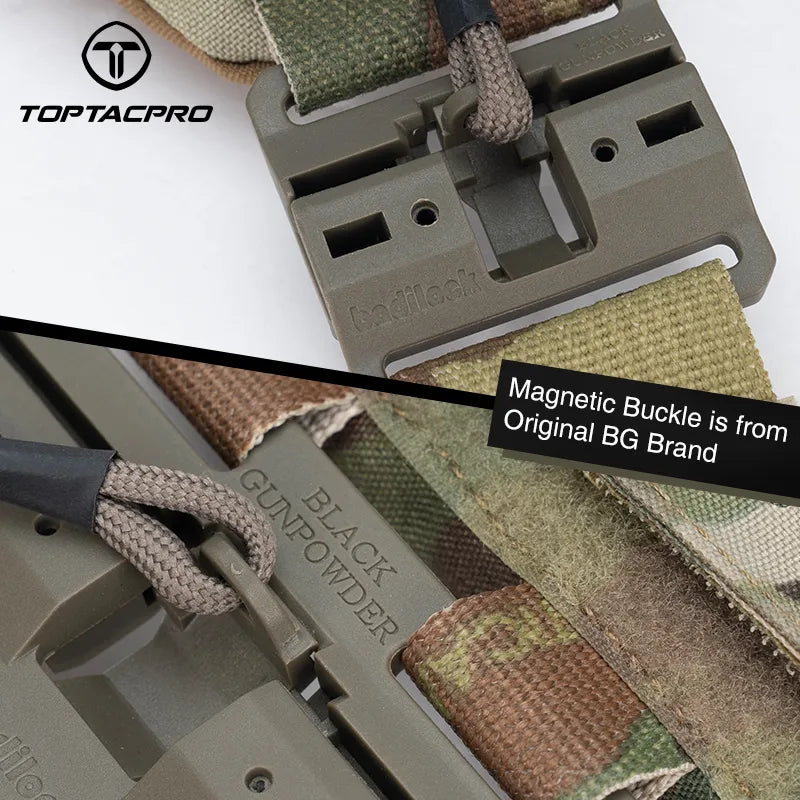 TOPTACPRO Tactical Magnetic Suction Quick Release Combat Vest