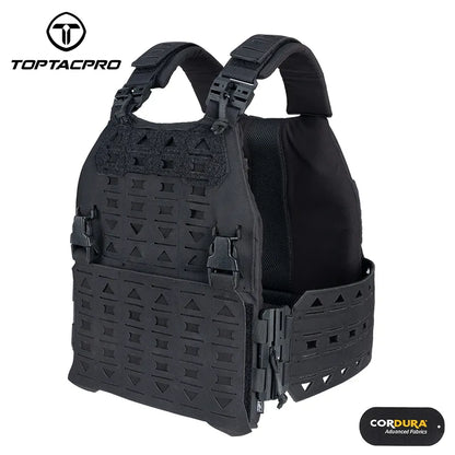 TOPTACPRO Tactical Vest, Magnetic Suction Quick Release Tactical Plate Carrier