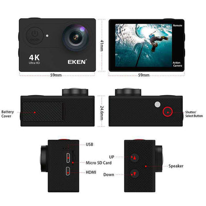 EKEN H9R Action Camera 4K WiFi Full HD 4K30 Waterproof