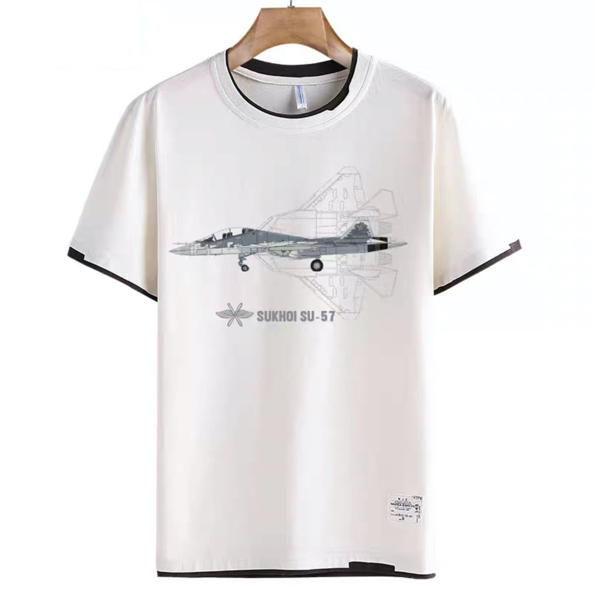 Sukhoi Su-57 Graphics Short Sleeve T-Shirt