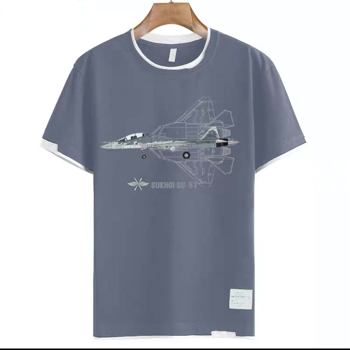 Sukhoi Su-57 Graphics Short Sleeve T-Shirt