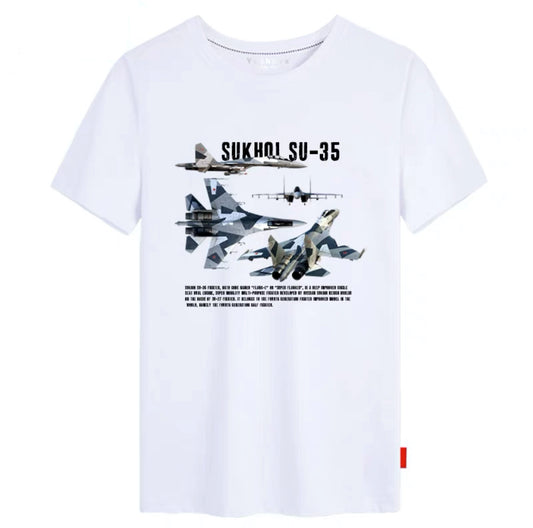 Sukhoi Su-35 Graphics Short Sleeve T-Shirt