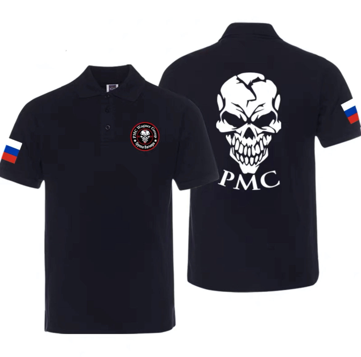 Wagner PMC ЧВК Вагнер Bonehead Graphic Polo Shirt