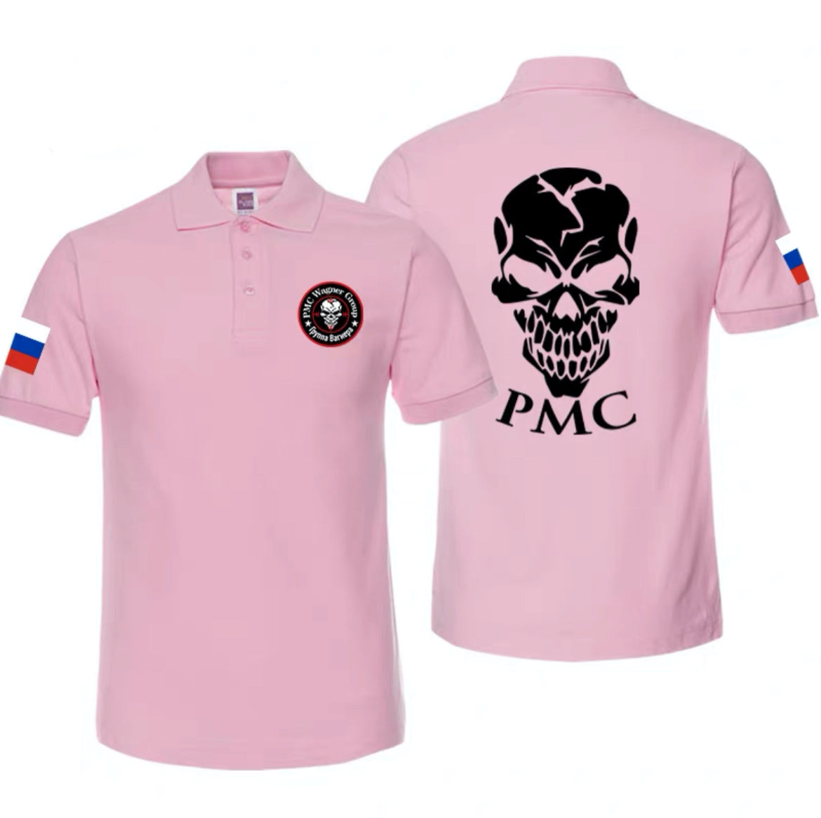 Wagner PMC ЧВК Вагнер Bonehead Graphic Polo Shirt