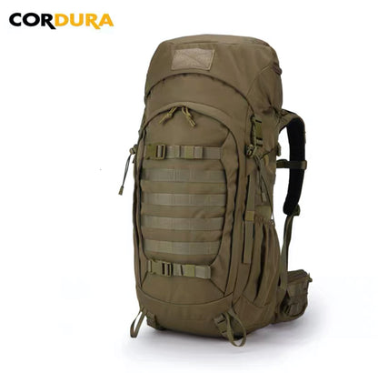 Mardingtop 50L Cordura Molle Hiking Internal Frame Backpacks with Rain Cover