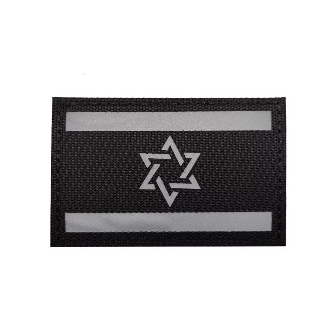 Israel Flag Tactical Military Armband Patch Embroidered Moral Jewish Star of David Sew On Israeli National Emblem Country's Flag Patches (White)