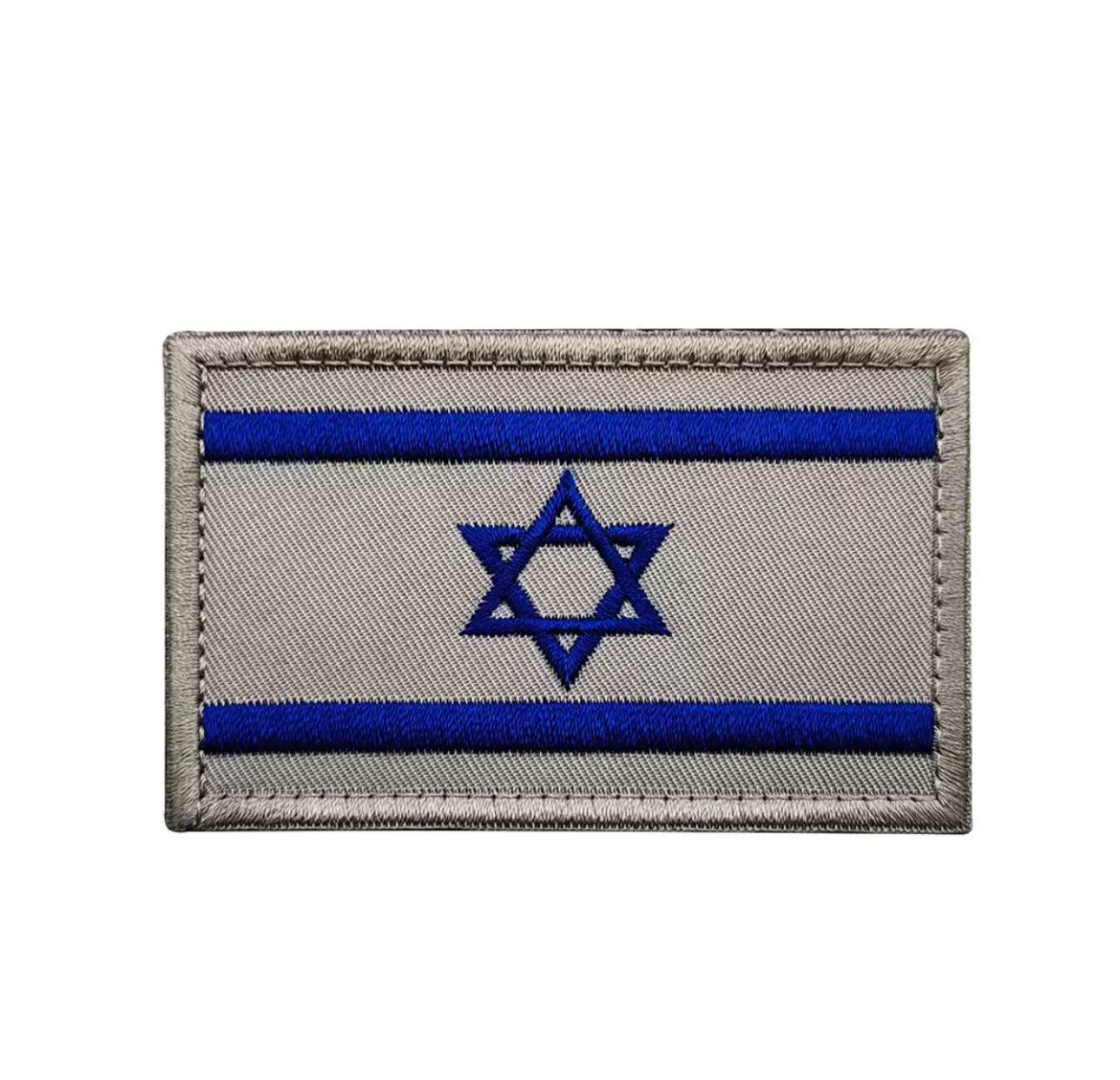 Israel Flag Tactical Military Armband Patch Embroidered Moral Jewish Star of David Sew On Israeli National Emblem Country's Flag Patches (White)