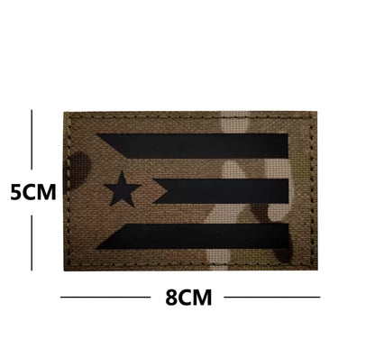 Infrared IR Flag Patch Tactical Vest Patch Hook-Fastener Backing