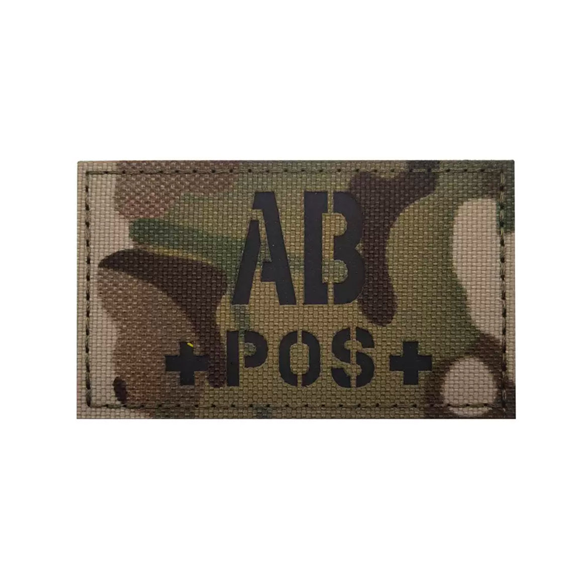 Reflective IR fabric blood type A+B+AB+O+ tactical morale badge Velcro armband backpack patch badge