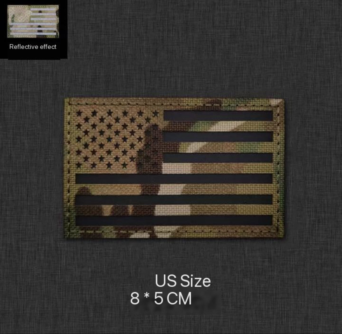 Infrared IR Flag Patch Tactical Vest Patch Hook-Fastener Backing