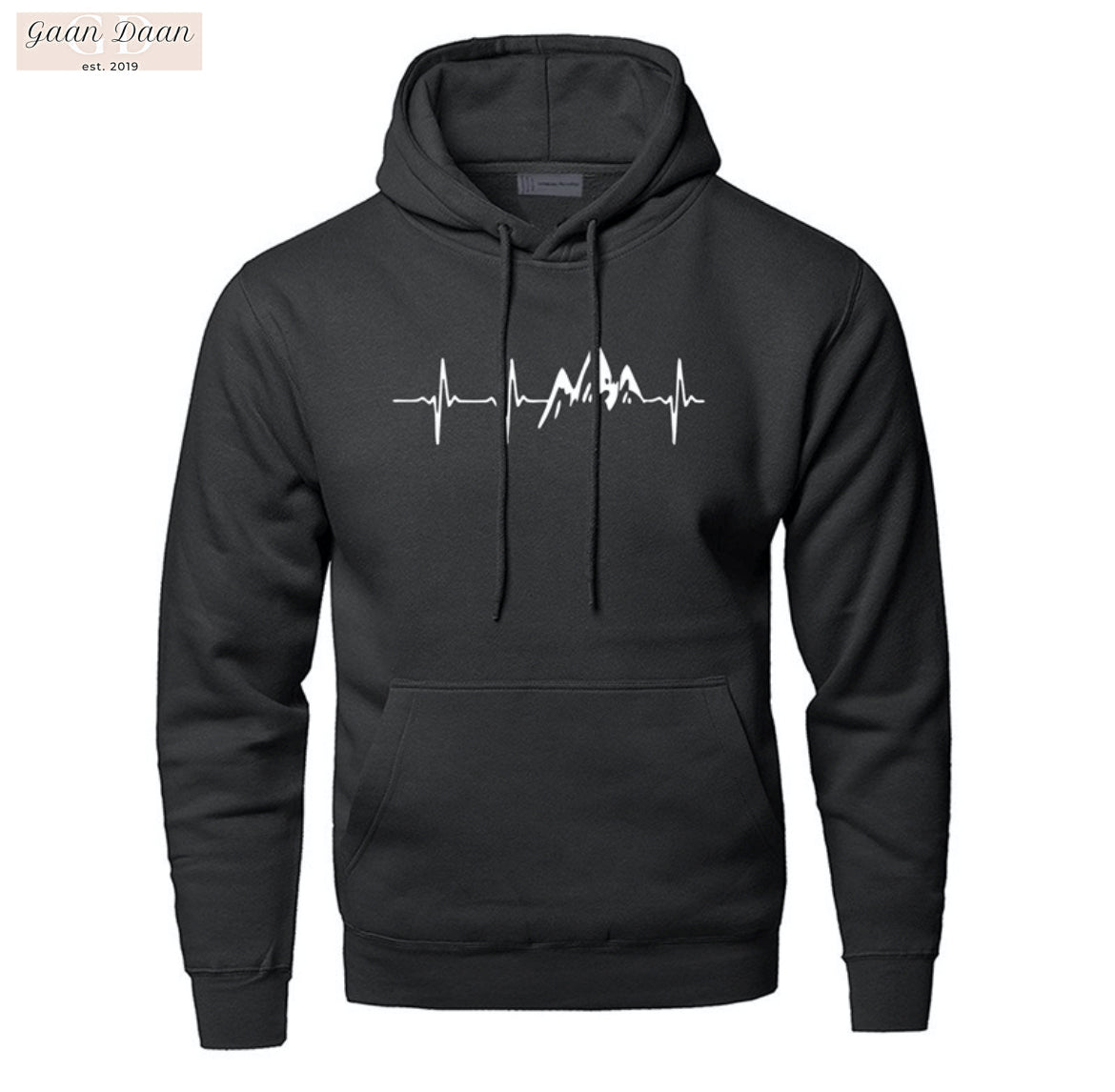 Mountain Heartbeat Graphics Hoodie