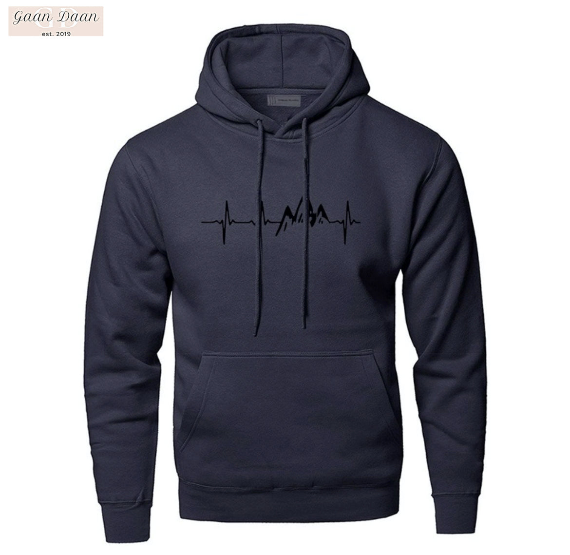 Mountain Heartbeat Graphics Hoodie