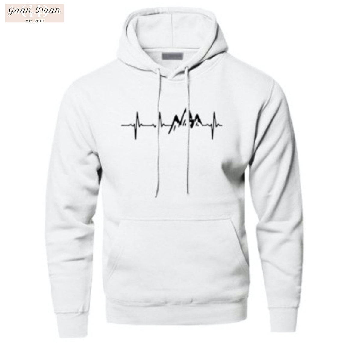 Mountain Heartbeat Graphics Hoodie