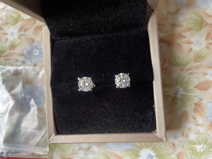 Moissanite Stud Earrings (Custom Work)