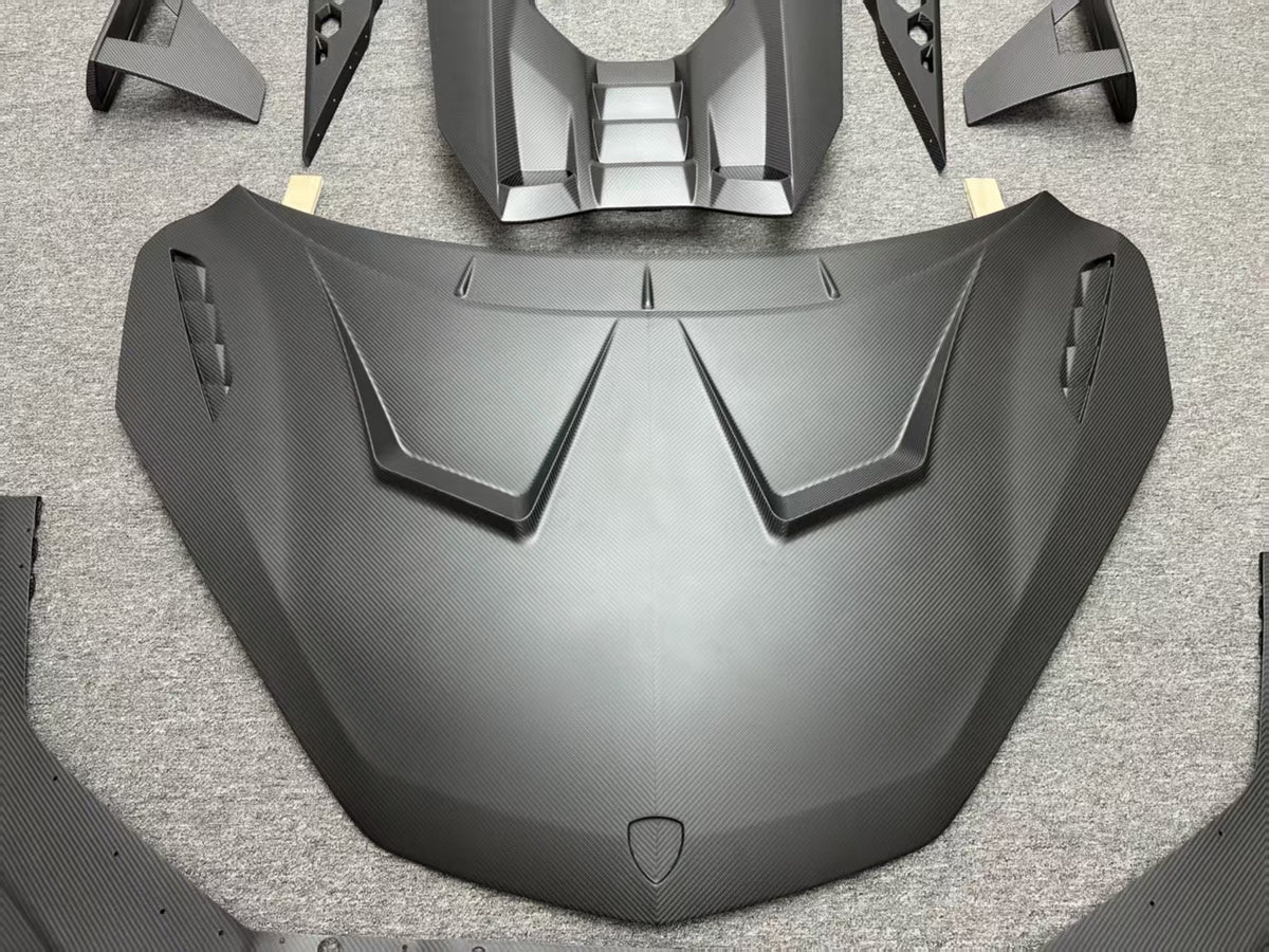 Duke Style Matte Dry Carbon Fiber Body Kit for Lamborghini Revuelto