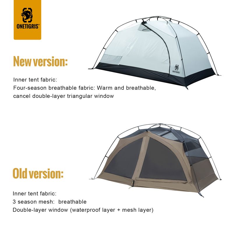 Black Tigris Stella Series Easy Setup Instant 2-Person Outdoor Tent 3000mm Waterproof