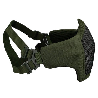 Tactical Face Masks Adjustable Half Face Mask Steel Mesh Tactical Lower Face Mask 3604