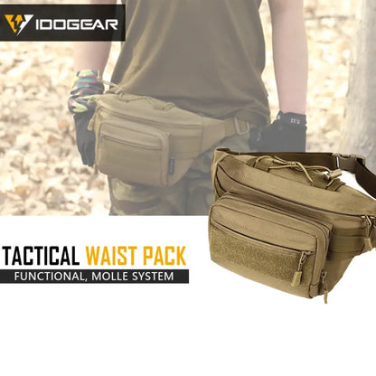 IDOGEAR Tactical Fanny Pack Waist Bag Camo Waist Pack Gear Tactical Pouch 3544