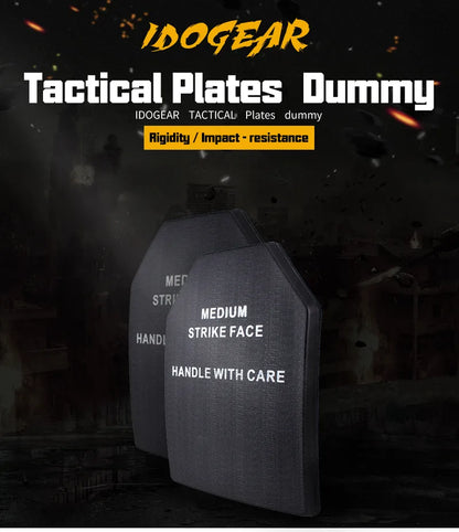 IDOGEAR Dummy Ballistic Plates For AVS JPC Vest Tactical Plate Carrier Plastic Plate Combat Gear 1 piece 2774