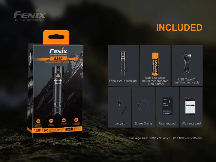 FENIX E28R RECHARGEABLE FLASHLIGHT