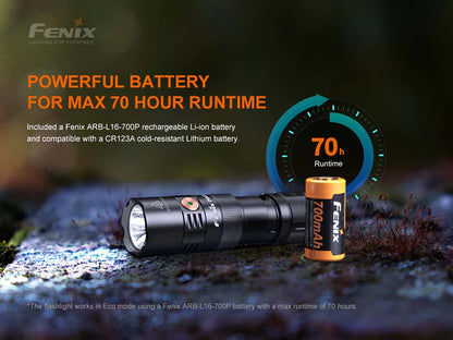 FENIX PD25R RECHARGEABLE EDC FLASHLIGHT