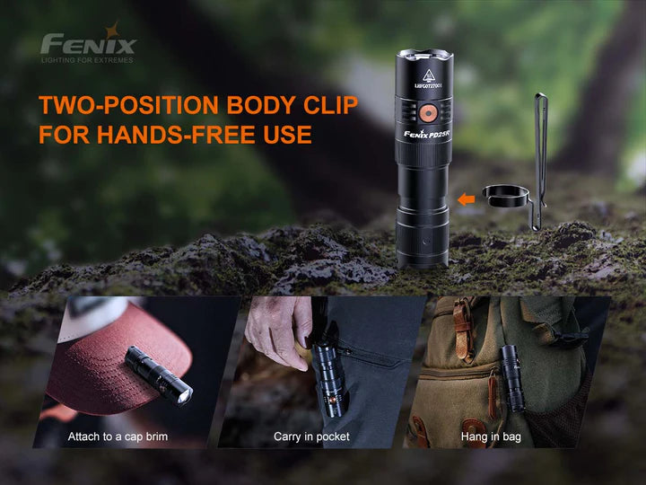 FENIX PD25R RECHARGEABLE EDC FLASHLIGHT