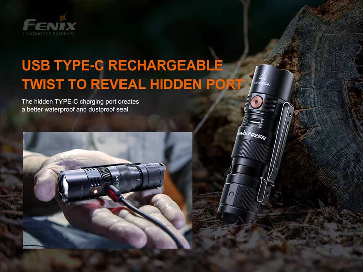 FENIX PD25R RECHARGEABLE EDC FLASHLIGHT