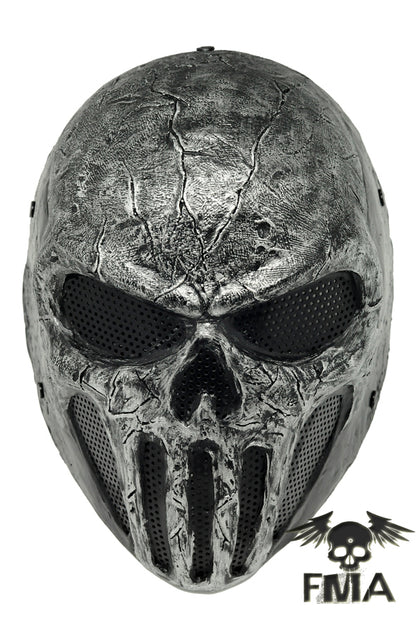 FMA Wire Mesh "SKULL PUNISNER" Gray Mask (Senior Model) Tb577