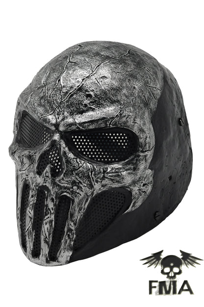 FMA Wire Mesh "SKULL PUNISNER" Gray Mask (Senior Model) Tb577