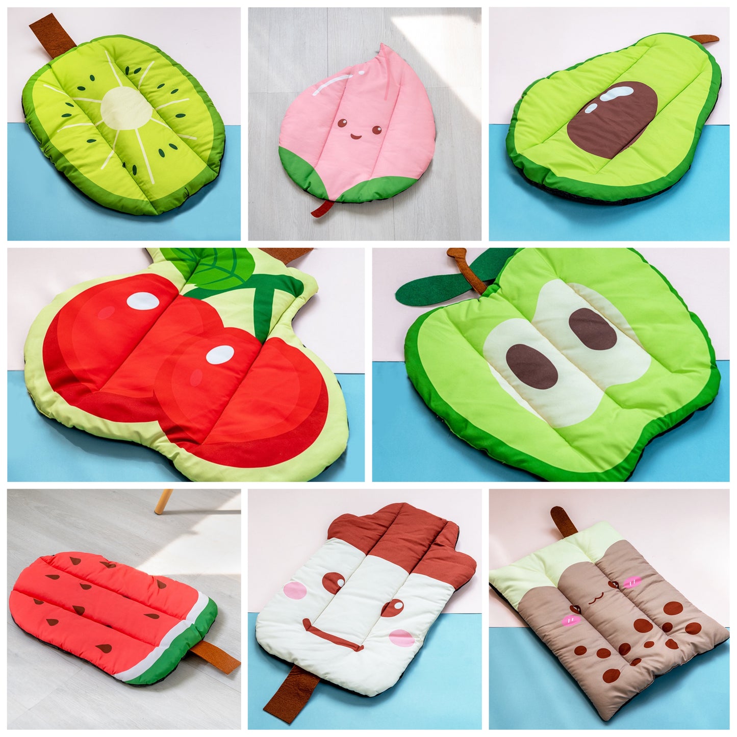 Cute Mat in Fruit / Ice Cream Shape for Pet, Dog, Cat... Suitable for All Seasons of The Year  (Summer, Winter.. )