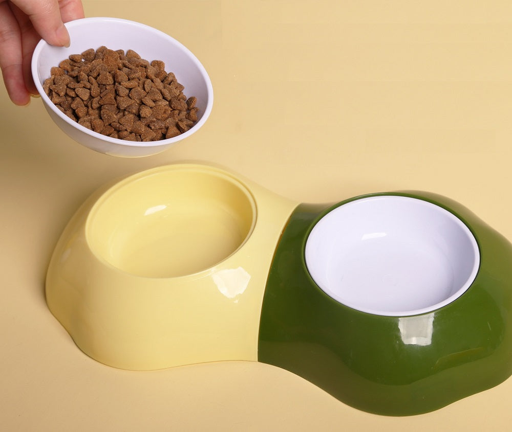 New Arrival Multi Color Pet Bowl Cat Bowl 2in1