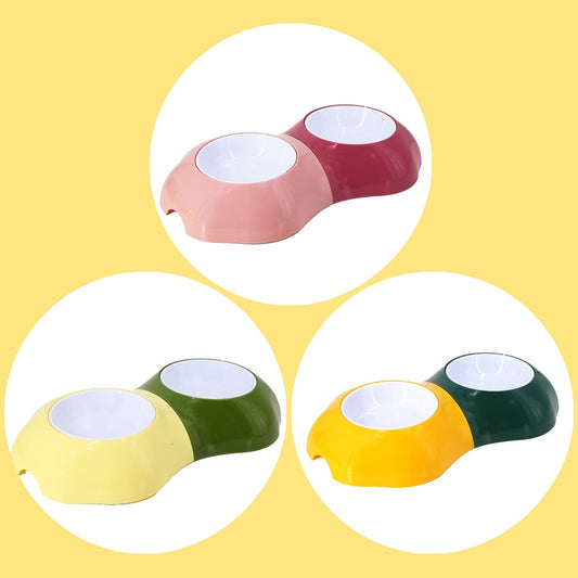 New Arrival Multi Color Pet Bowl Cat Bowl 2in1