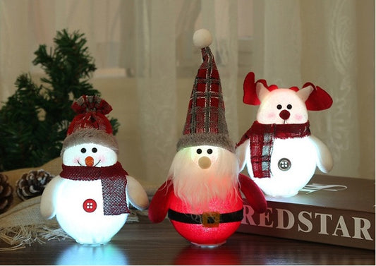 New Arrivals Lighted Christmas Ornaments Santa Claus Snowman Reindeer Decorations