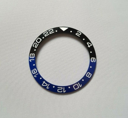 Lünetteneinlage aus Keramik blau/schwarz "Batman" kompatibel mit GMT-Master